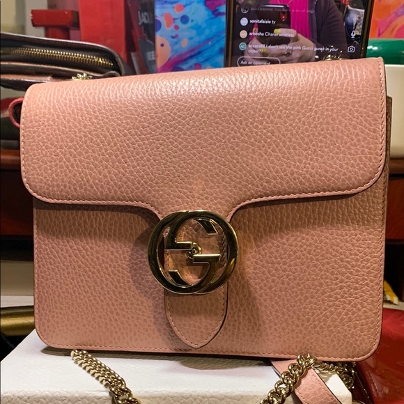 Gucci Pink Leather Women's Bag - Picture 1 of 11
